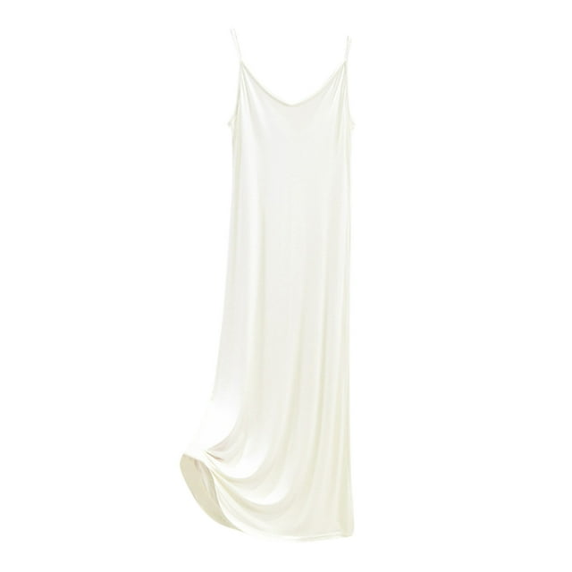 Robe pour Femmes, Robe Sans Manches Ample Confortable Couleur Unie, Nuisette pour Femmes