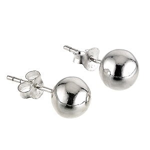 Dazzlingrock 5 Mm Sterling Silver Ball Stud Earrings 925 Post Push 5 Mm Sterling Silver Ball Stud Earrings 925 Post Push Back