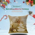 thumbnail image 3 of Housse de Coussin de Noël Décorative en Lin pour Canapé Sofa Lit Type 6, 3 of 6