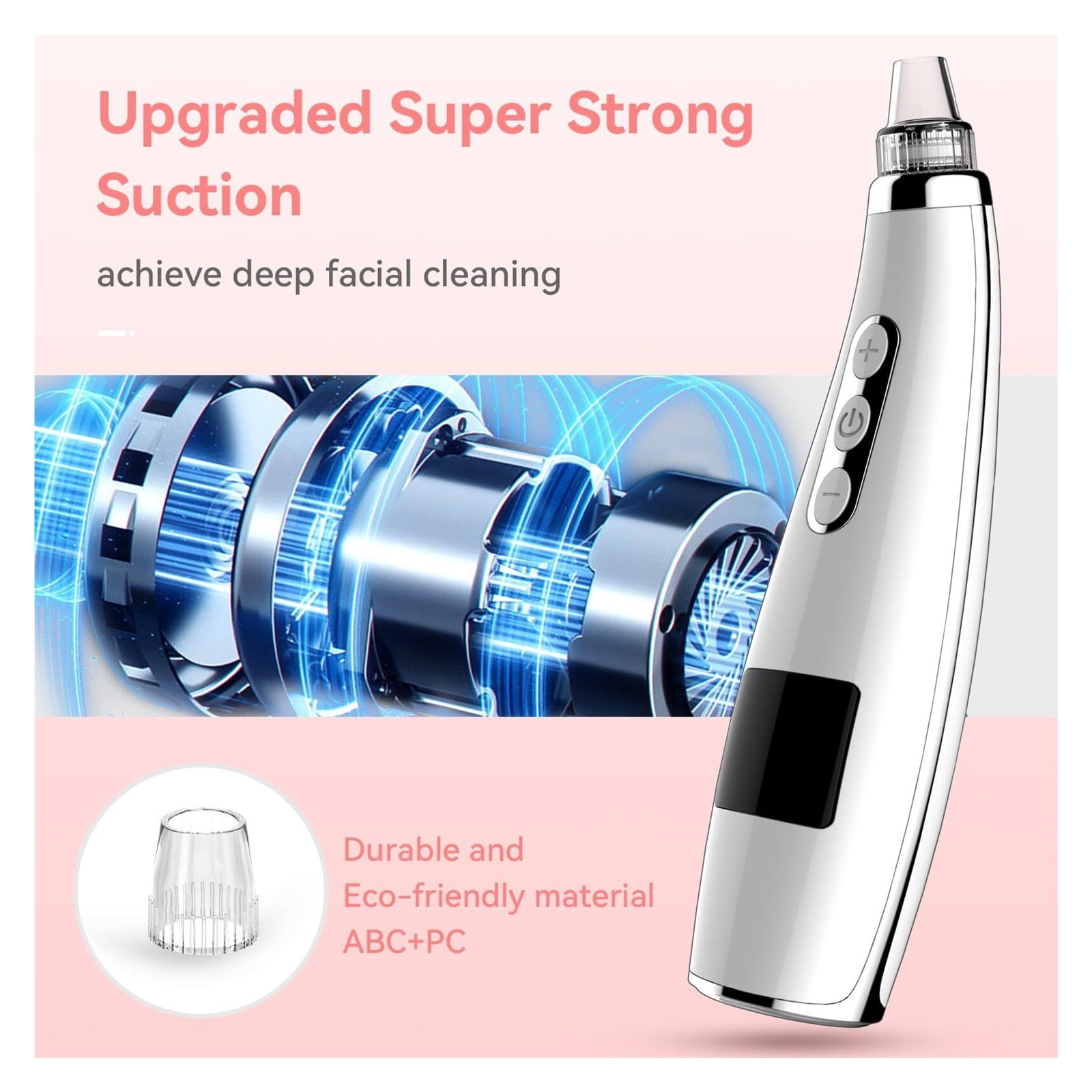 Blackhead Remover Pore Vacuum Upgraded Facial Pore Cleaner Electric Comedone Whitehead Extractor Tool-5 Suction Power,USB Rechargeable Blackhead Vacuum Kit for Women & Men
