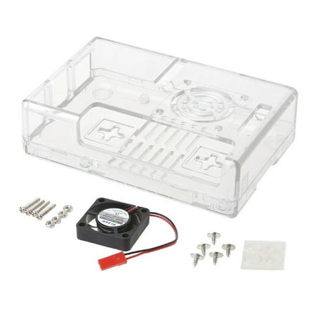 New Box Shell Case Cover with RPI CPU Cooling Fan for Raspberry Pi 2/3