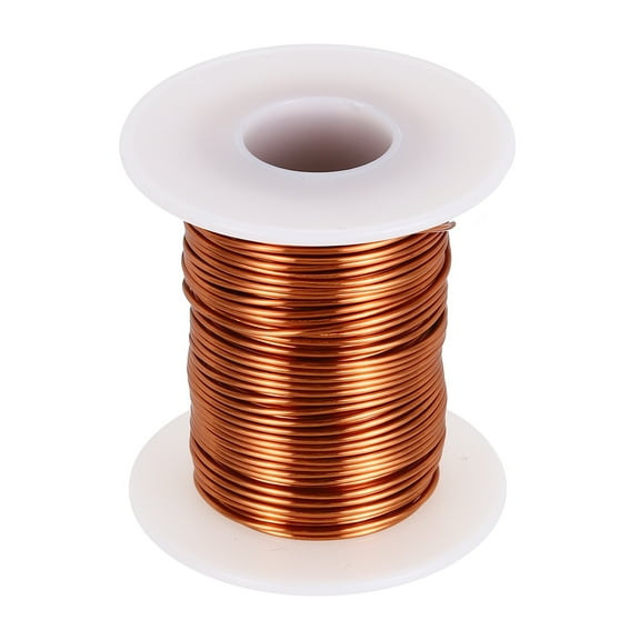 Uxcell 18 AWG Magnet Wire, 18 Gauge Enameled Copper Wire, 6 oz Magnetic Coil Wire for Transformer, Motor, Electric, 155C(311F)