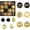 Black Gold, variant on WE 44pcs Christmas Balls Ornaments, Small Baubles, Shatterproof Plastic, Hanging Decorations for Xmas Tree, Holiday,Party Decoration (Black Gold)
