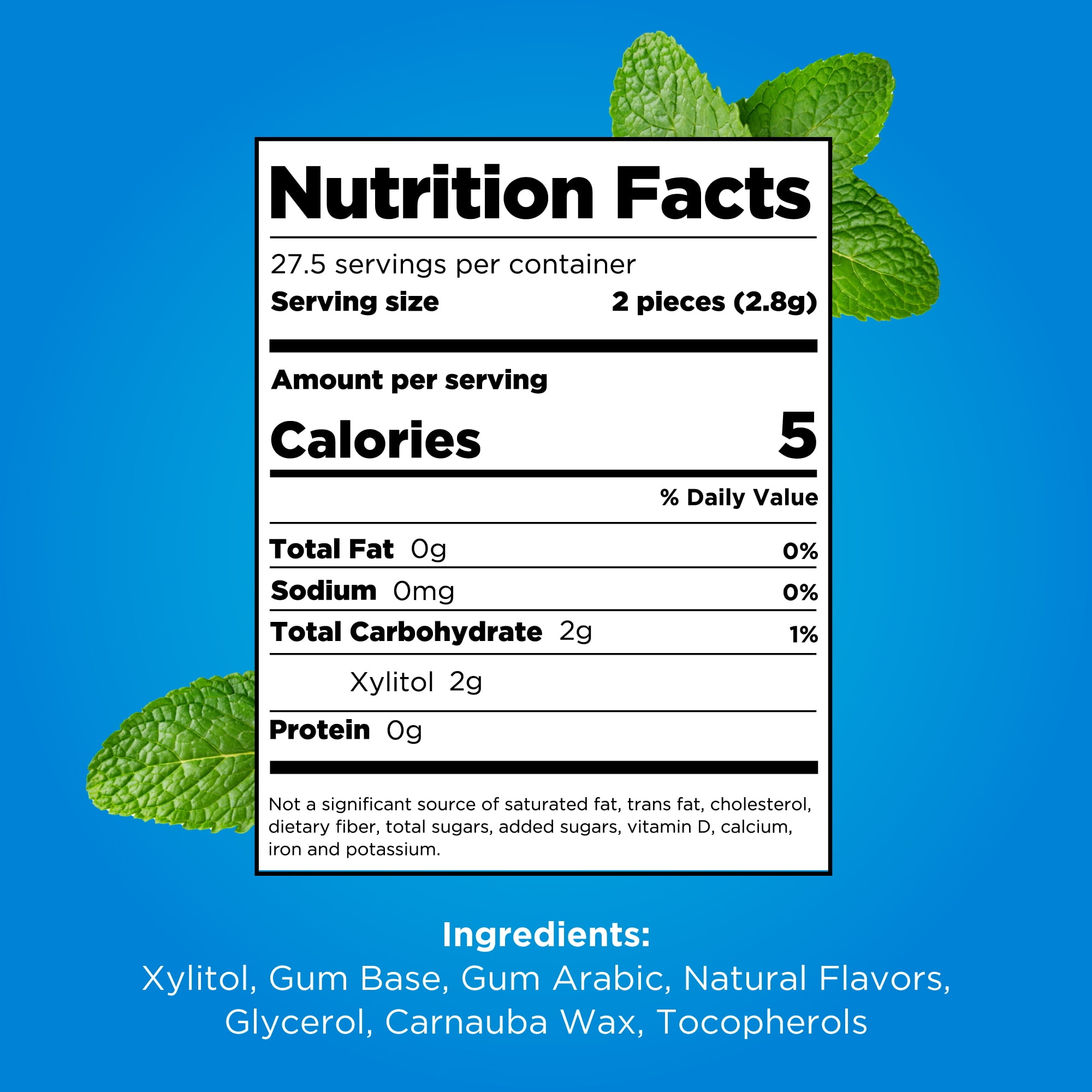 PUR Gum, Peppermint, Aspartame Free, Sugar Free & 100% Xylitol, Chewing Gum, 55 Pieces, Pack of 12