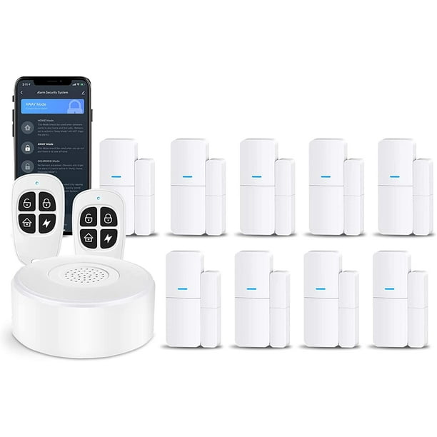 Home Alarm System(2nd Gen), 12 Pieces Smart Home Alarm Security System