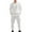 White, variant on Men's Waffle Knit Pullover Sweatshirt and Cargo Jogger Pants Set Casual Crewneck Long Sleeve Top with Pocket Design