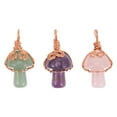 thumbnail image 1 of 3pcs Mini Crystal Mushroom Necklace Charms Crystal Pendants for Jewelry Making, 1 of 6