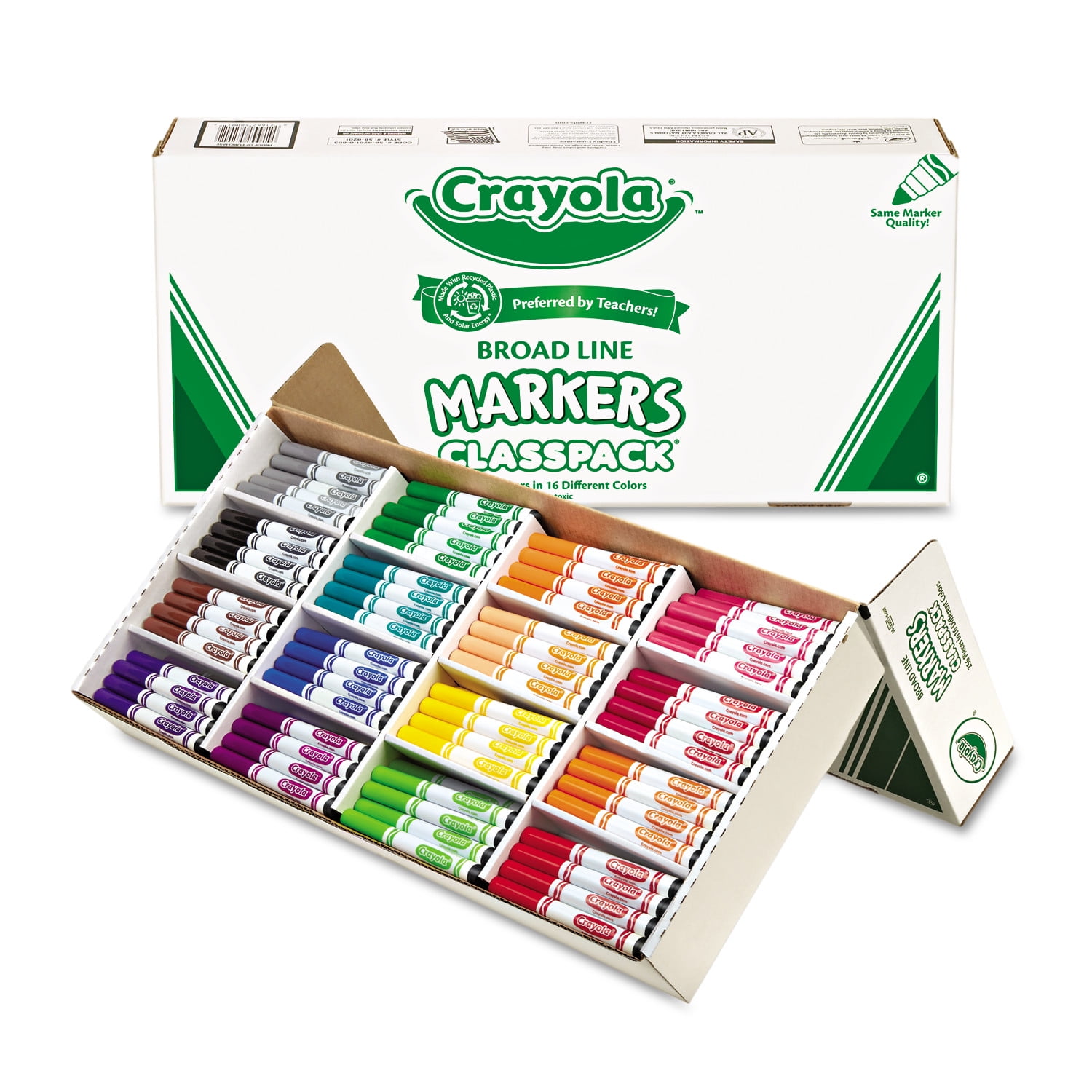 Crayola Broad Line Markers - Black (12ct), Markers for Kids, Bulk School  Supplies for Teachers, Nontoxic, Marker Refill with Reusable Box - Buy  Online - 4833998