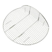 Only Fire Round Foldable Cooking Grate BBQ Solid Stainless Steel Fire Pit Grill Grate, 30-inch