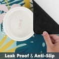 thumbnail image 6 of Quick Absorben Pet Food Mat Cat Food Mats for Indoor Cats, Easy Clean and Hide Stains Cat Feeding Mat - Boho Leaf 12x20 Inches, 6 of 6