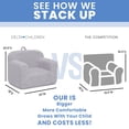 thumbnail image 4 of Silla Delta Children Cozee Sherpa Foam Grey 64x46x47 cm, 4 of 6