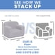 thumbnail image 4 of Silla Delta Children Cozee Sherpa Foam Grey 64x46x47 cm, 4 of 6