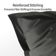 thumbnail image 4 of Kelnaro 2 Pack Microfiber Pillow Shams - Ultra Soft Breathable 20"x30" Sham Covers with Envelope Closure - Queen Size - Dark Grey, 4 of 5