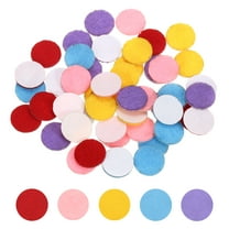 100 Pcs Adhesive Felt Circles, 3/8" Round Non-Woven Felt Pads Stickers, Red, Pink, Yellow, Sky Blue, Purple