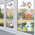 thumbnail image 5 of Easter Bunny Egg Static Window Clings, Self Adhesive Reusable Window Decals For Spring Holiday Home Decor, For Living Room, Bedroom, Kitchen, Office Party Decoration, 5 of 6