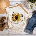 thumbnail image 5 of Sunflower Inspirational Quote T-Shirt, When You Can&rsquo;t Find the Sunshine Be the Sunshine Tee, 5 of 6