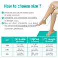 thumbnail image 3 of 2 Pairs Open Toe Copper Compression Socks for Women & Men Circulation 15-20 mmHg - Better Blood Flow, Swelling , Best Support for Medical, Running, Nursing, 3 of 6