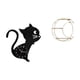 thumbnail image 1 of Reloj de pared,Reloj de pared con diseño de gato para guardería,sala de juegos y interior,Estante de almacenamiento de pared,Estantería colgante de pared de metal de 3 niveles para, 1 of 8