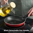 thumbnail image 2 of 2 Pcs Detachable Pan Handle, Black Plastic Removable Handle with Heat Insulation, Universal Replacement for Frying Pans, Pots & Skillets, 7.5 x 1.6 in, 2 of 5