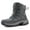 Gray_Lace, variant on Stepedia Men's Snow Boots Warm Insulated Faux Fur Lined Mid Calf Waterproof Winter Shoes, Black