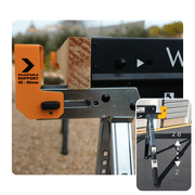 WORHAN Sawhorse Twinpack 2600 lbs Jobsite Table Folding Quickly Adjustable Legs Support Arms Sawing Non Slip Trestle Sawmule Steel Workbench S600A