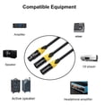 thumbnail image 1 of XLR Splitter Cable,3 Pin XLR Female To Dual XLR Male Audio Cable Y Cable Balanced Microphone Splitter Cord Audio Adaptor, 1 of 6