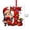 Red, variant on 2D Acrylic Christmas Tree Initial Letter Pendant, Decorative Holiday Gift for Family, Friends & Christmas Parties, Versatile Ornaments for Home & Celebration
