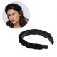thumbnail image 4 of Braid Head Hoops Suede Hair Braid Headband Daily Use Black 1Pcs, 4 of 5