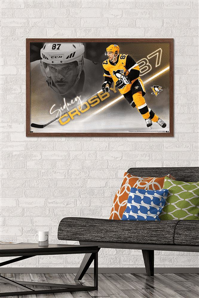NHL Pittsburgh Penguins - Sidney Crosby 21 Wall Poster, 22.375" x 34", Framed