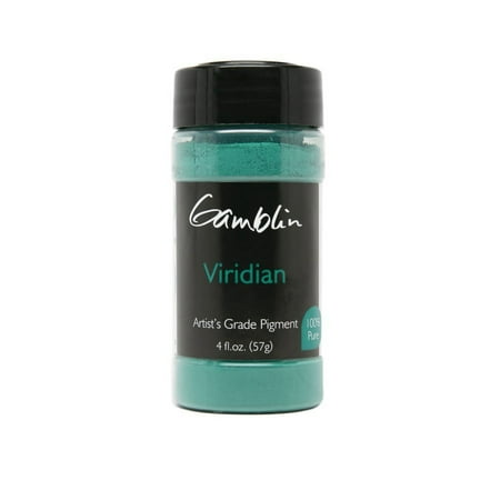 UPC: 0729911187401 | Gamblin Artist s Grade Pigment – Viridian  4 oz bottle