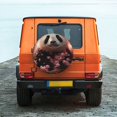 thumbnail image 6 of Sikiie Cute Cloud Panda PVC Leather Spare Tire Wheel Cover Spare Tire Cover, for Car Truck SUV Camper Trailer Universal Fit(14-17in)-17 inch, 6 of 6