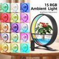 thumbnail image 4 of Graflsoa Modern USB-Powered Indoor Water Feature with 15 RGB Colors, 3H/9H/12H Timer, Full Spectrum Plant Growth Light, and Hydroponic Planting Kit - Black, 4 of 6