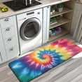 thumbnail image 3 of Colorful Rainbow Tie Dye Spiral Pattern Kitchen Rug Mat,Kitchen Runner Rugs Non Skid Washable,Decorative Kitchen Floor Mats for Kitchen,Sink,Laundry,17"x47.2", 3 of 7