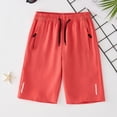 thumbnail image 2 of NIEWTR Boys Mesh Athletic Shorts Quick Dry Basketball Soccer Running Shorts Kids Sports Gym Activewear Elastic Waist 4-12 Years(Watermelon Red,8-9 Years), 2 of 4