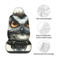 thumbnail image 4 of Wukai Whimsical Owl On Branch Full Set Car Seat Covers with Soft Padding Universal Auto Front Seats Protector and Cushion Mat, 4 of 5