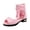 style-01 Pink, variant on JUMEYU Little Girls Sandals Girls Dress Shoes Toddler Kids Heels Sandals Ankle Strap Party Flower Girl Shoes Sandals Size 4 (White,Big Kids 4)
