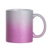 Craft Express Sublimation Printing Ceramic Mug - 11 oz, Gold Ombre Glitter, Pkg of 6