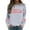 Light Gray, variant on Fiaer Christmas Sweatshirts for Women Letter Bow Graphic Plus Size Pullover Crew Neck Casual Fashion Long Sleeve Tops Dark Green L