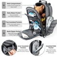 thumbnail image 4 of SHARKMOUTH Diaper Bag Backpack for Dad and Mom, Military Molle diaper Pack with Insulated Bottle Holders and Wipe Pocket, 4 of 7