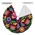 thumbnail image 2 of Sikiie Colorful Floral Embroidery Mexican 30-48 inches {designName} Print Christmas Tree Skirt Snowman Xmas Tree Skirt with Edge Christmas Decorations for Holiday Party36", 2 of 7
