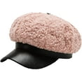 thumbnail image 4 of CoCopeaunts Newsboy Hats for Women Autumn Winter Hat Lady Fleece Octagonal Newsboy Cap Artist Painter Beret Hat, 4 of 7