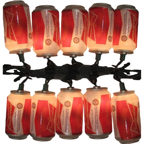 Kurt Adler 10Light Budweiser Can Light Set