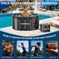 thumbnail image 6 of Ice Bath Chiller & Cold Plunge Tub Kit, 1/3HP Cold Plunge Chiller with Built-in Pump & Filter, Upgraded XXL 148Gal Ice Pod, Cold Plunge Tub with Water Chiller for Cold Therapy Recovery, 6 of 9