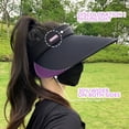 thumbnail image 4 of Sombreros con visera para mujer, gorra de playa con protección UV de verano de ala grande, 4 of 6