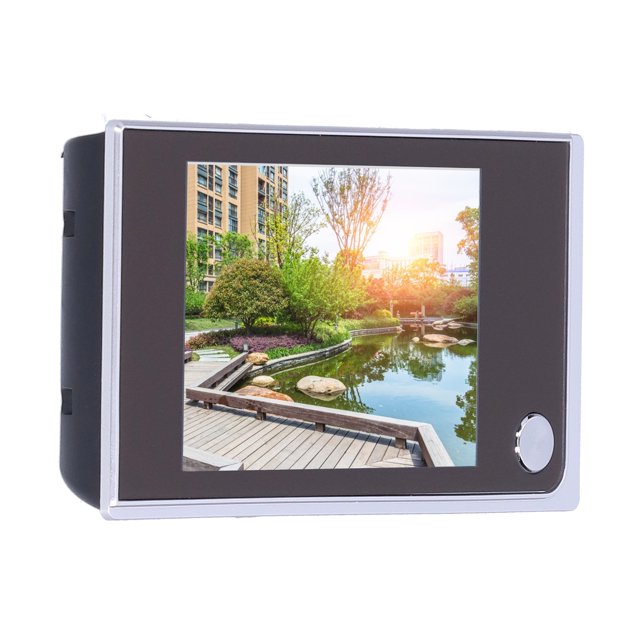 Digital , Digital Door Viewer Stylish Ultra-thin Body 24-hour Monitoring For Garden For Home Silver