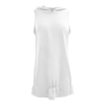 thumbnail image 4 of Neewe Robe Maxi d'Été pour Femme, Ample, Décontractée, Unie, Col Rond, Sans Manches, à Bretelles, Boutonnée, Ourlet Fendu, Longue, Quotidienne, avec Poche, 4 of 8