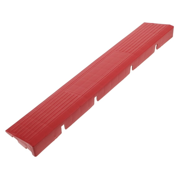 UPOUART Sweeper Ramp Access Ramp Red Plastic Floor Protection 1Set