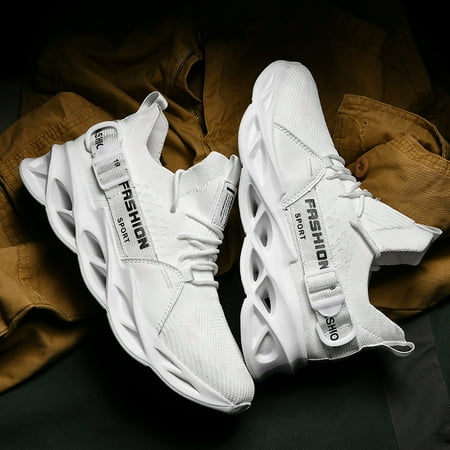 

Men‘s Blade Type Shoes Women Breathable Shock Absorption Running Shoes Couple Lightweight Non-Slip Shoes For Jogging Tennis Gym Walking Sneakers Athletic Shoes For Youth Teenager Y2K
