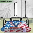 thumbnail image 6 of Yuyamidu Eagle Golf Cart Seat Covers American Flag 250 Years Golf Cart Seat Towel Universal Fit for Club Car Seats Cushion with 4 Front Pockets 4th of July Travel Sports Golf Cart Accessory, 6 of 7