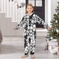 thumbnail image 6 of Vzayyk 4T-14Y Size Aviliable Cozy One-Piece Footless Sleeper Pajama Black White Color Skulls, 6 of 8